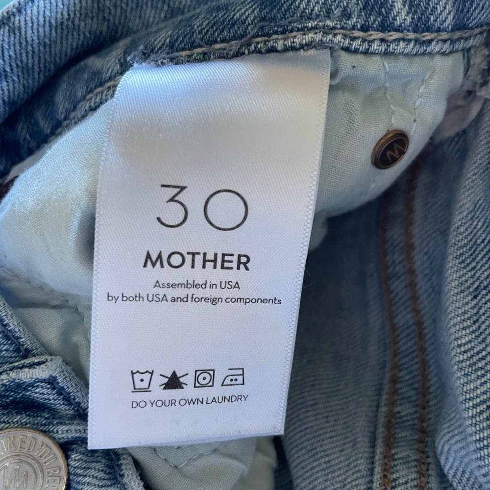 MOTHER DENIM High Waisted Hiker Hover in Slay It With Flowers - Picture 7 of 8